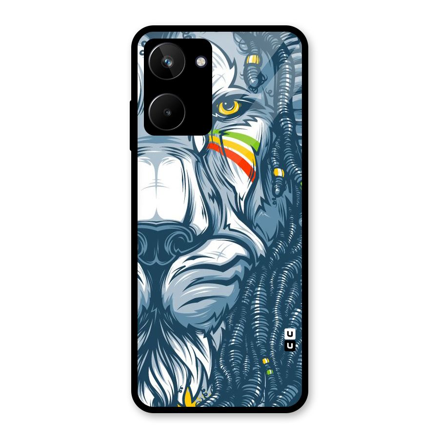 Lionic Face Glass Back Case for Realme 10