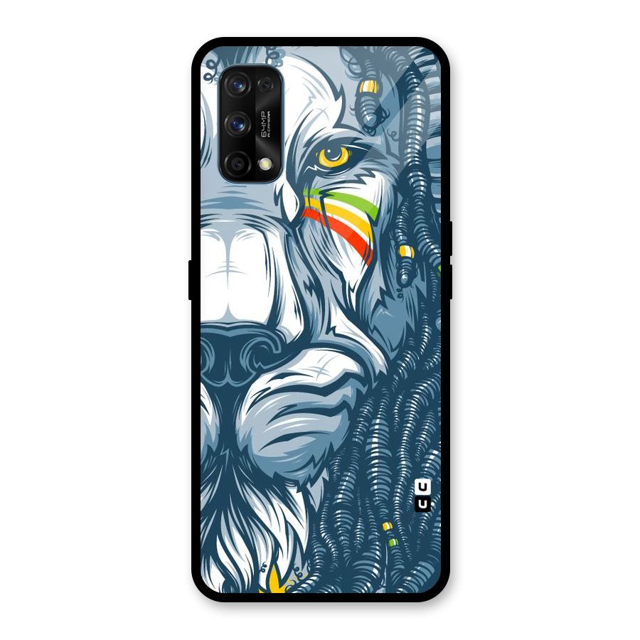 Lionic Face Glass Back Case for Realme 7 Pro