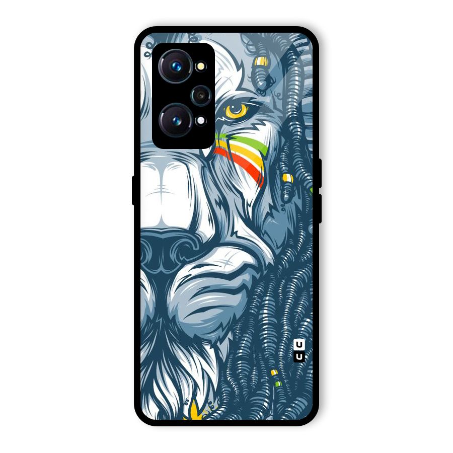 Lionic Face Glass Back Case for Realme GT 2