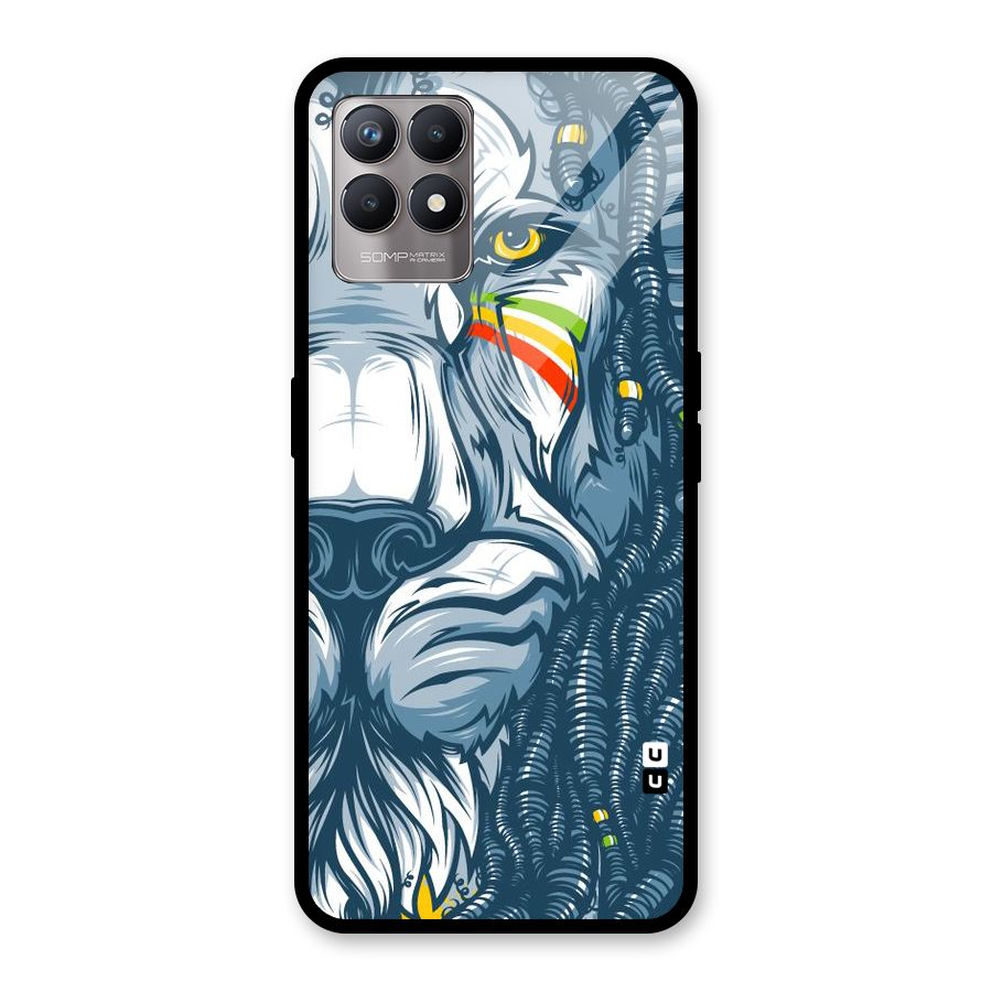 Lionic Face Glass Back Case for Realme Narzo 50
