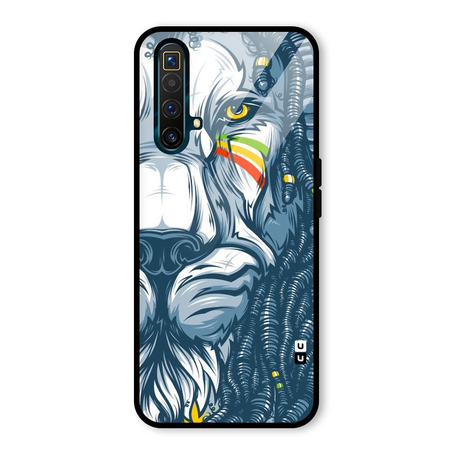 Lionic Face Glass Back Case for Realme X3 SuperZoom