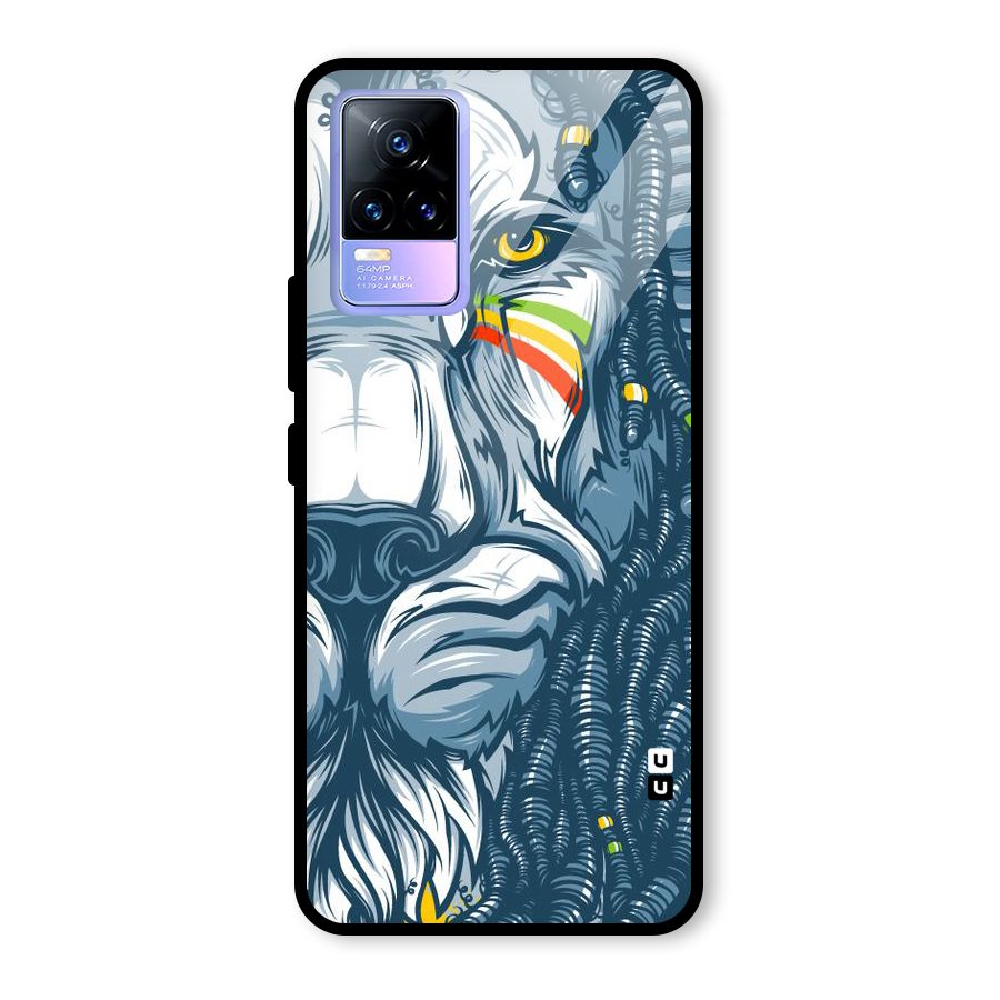 Lionic Face Glass Back Case for Vivo Y73