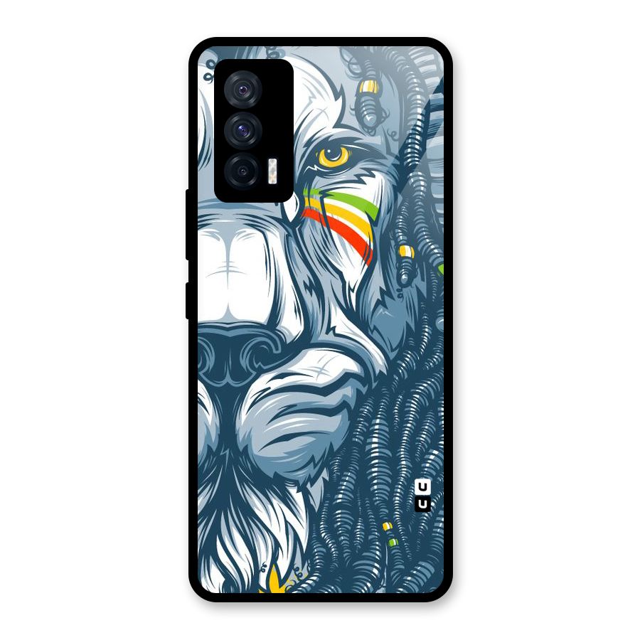 Lionic Face Glass Back Case for Vivo iQOO 7 5G