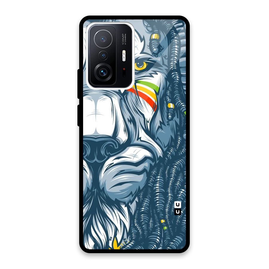 Lionic Face Glass Back Case for Xiaomi 11T Pro