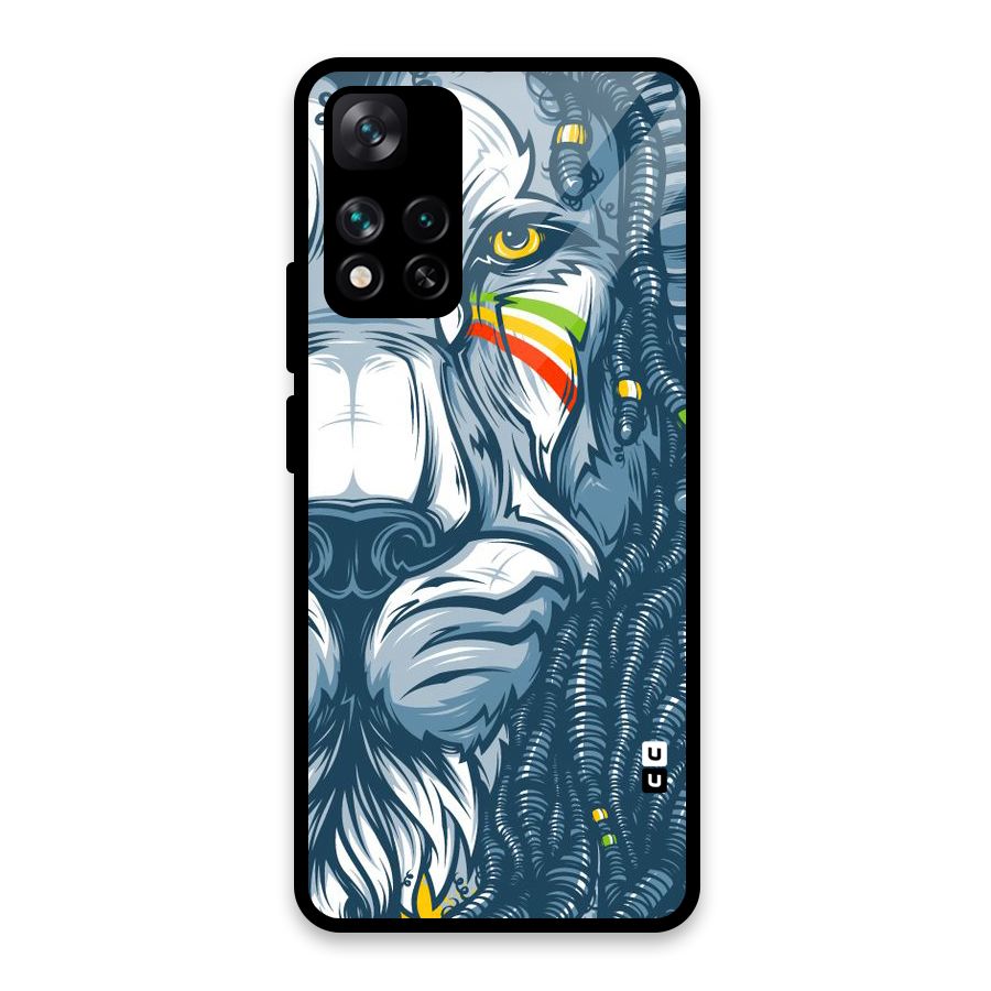 Lionic Face Glass Back Case for Xiaomi 11i 5G