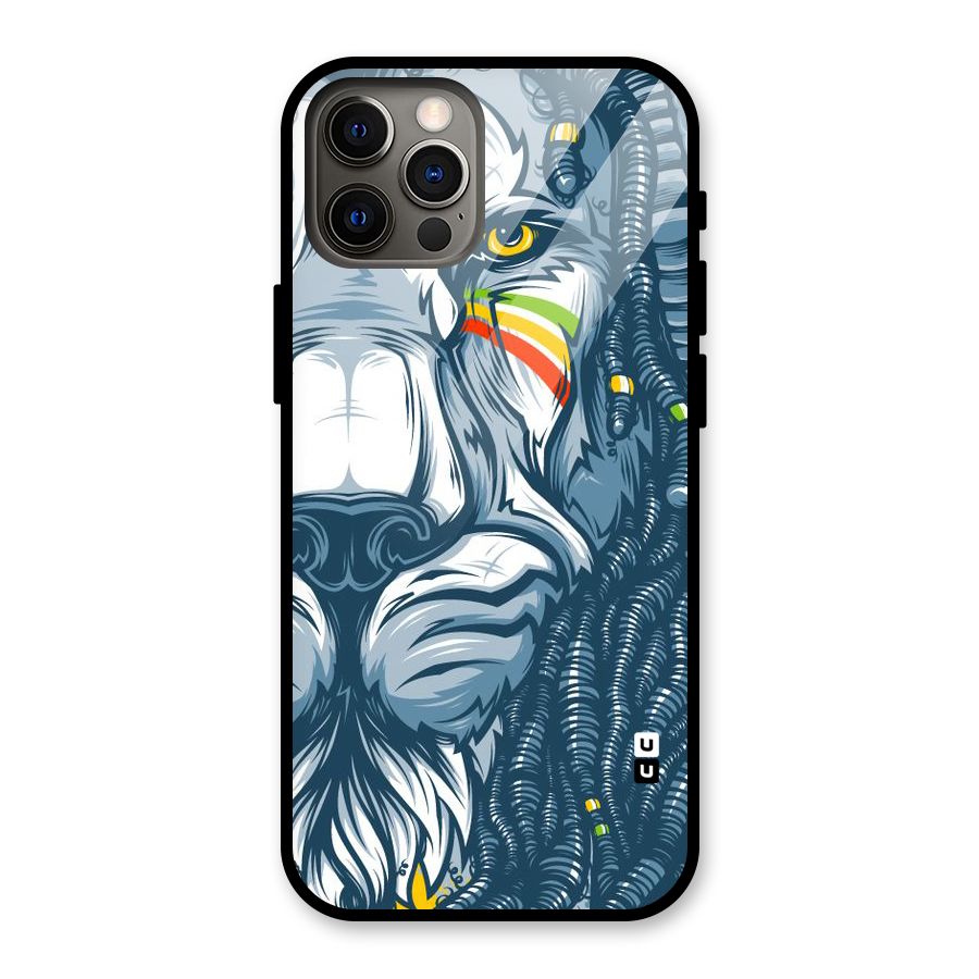 Lionic Face Glass Back Case for iPhone 12 Pro