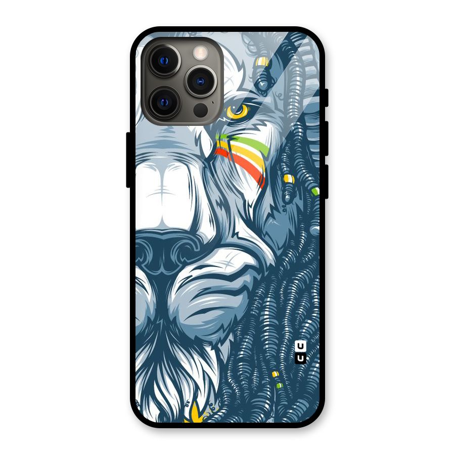 Lionic Face Glass Back Case for iPhone 12 Pro Max