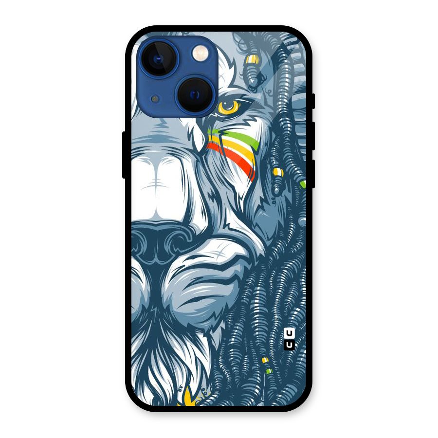 Lionic Face Glass Back Case for iPhone 13 Mini