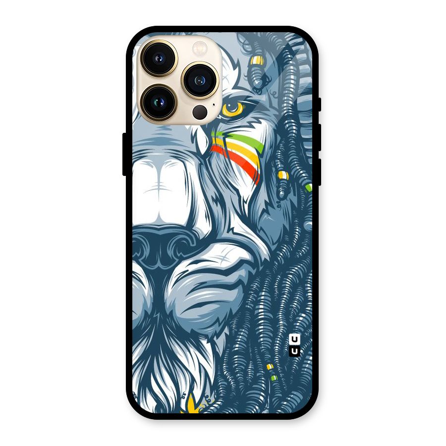 Lionic Face Glass Back Case for iPhone 13 Pro Max