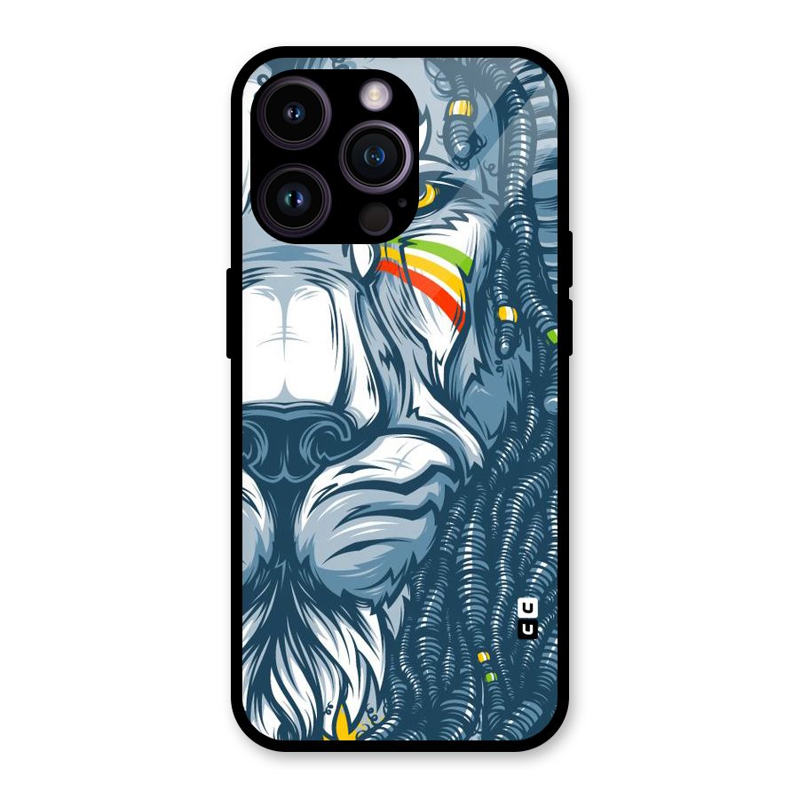 Lionic Face Glass Back Case for iPhone 14 Pro Max