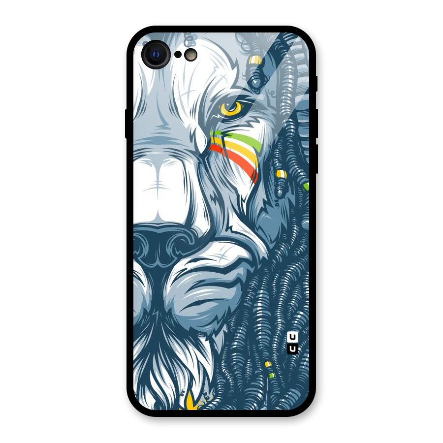 Lionic Face Glass Back Case for iPhone SE 2022