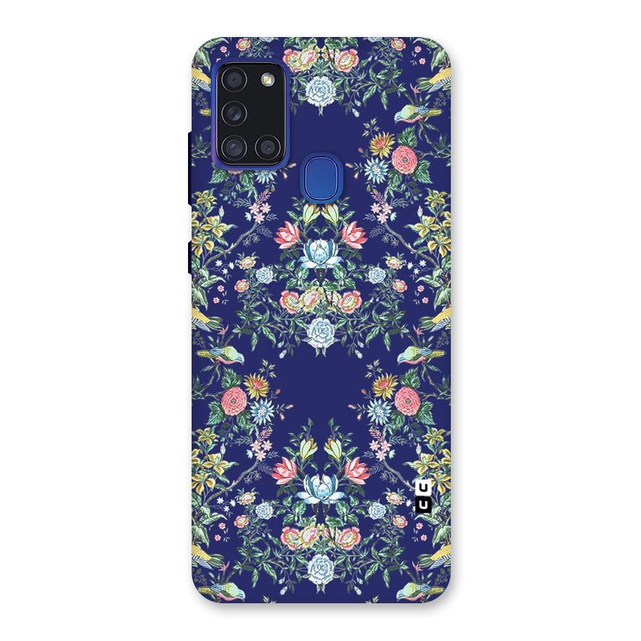 Little Flowers Pattern Back Case for Galaxy A21s