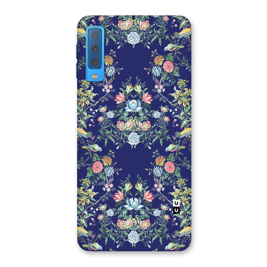 Little Flowers Pattern Back Case for Galaxy A7 (2018)