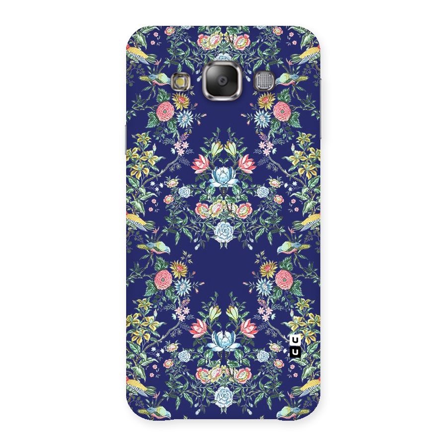 Little Flowers Pattern Back Case for Galaxy E7