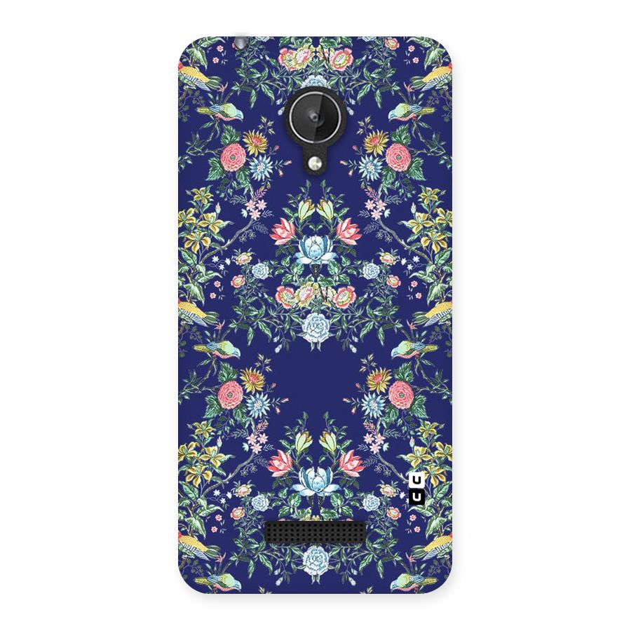 Little Flowers Pattern Back Case for Micromax Canvas Spark Q380
