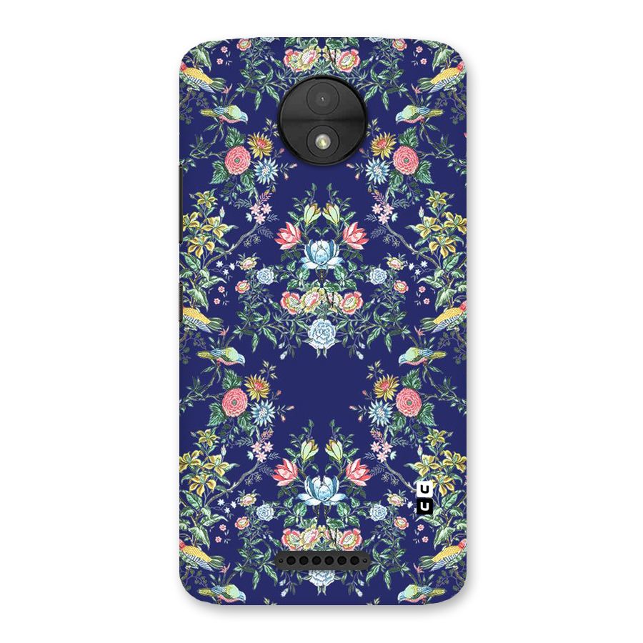 Little Flowers Pattern Back Case for Moto C