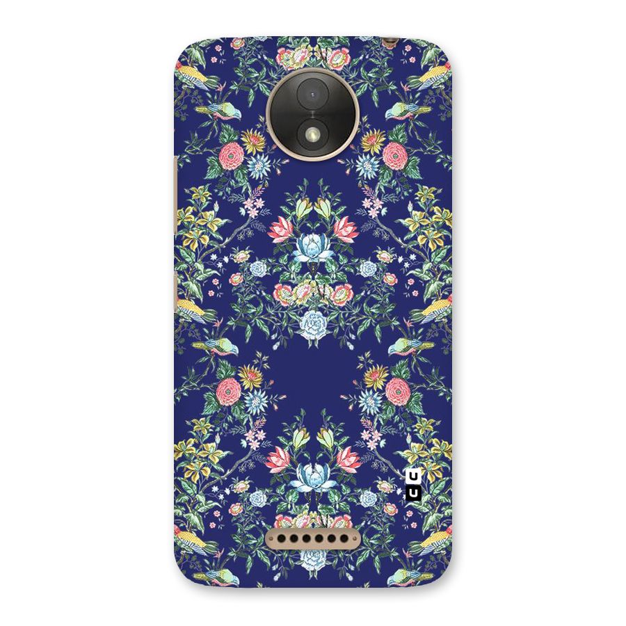 Little Flowers Pattern Back Case for Moto C Plus