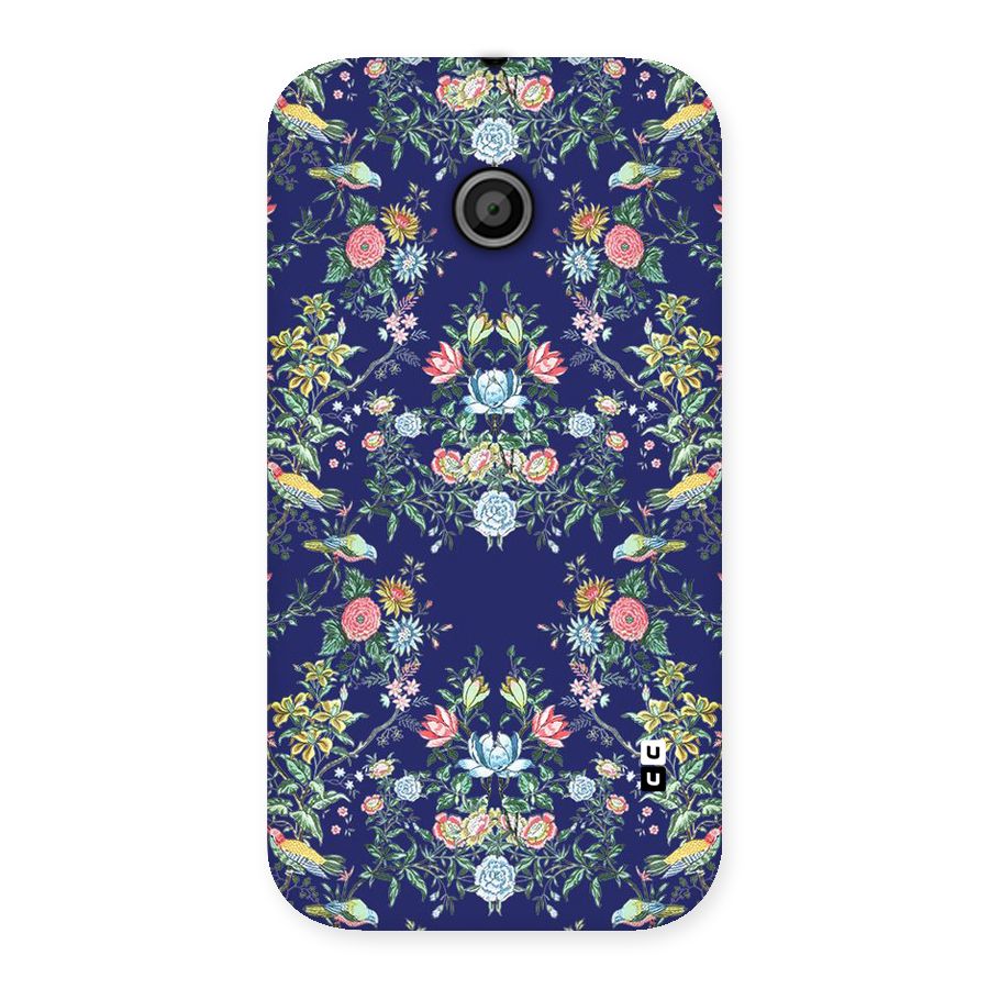 Little Flowers Pattern Back Case for Moto E