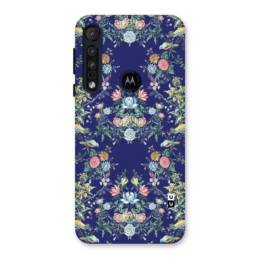 Little Flowers Pattern Back Case for Motorola One Macro