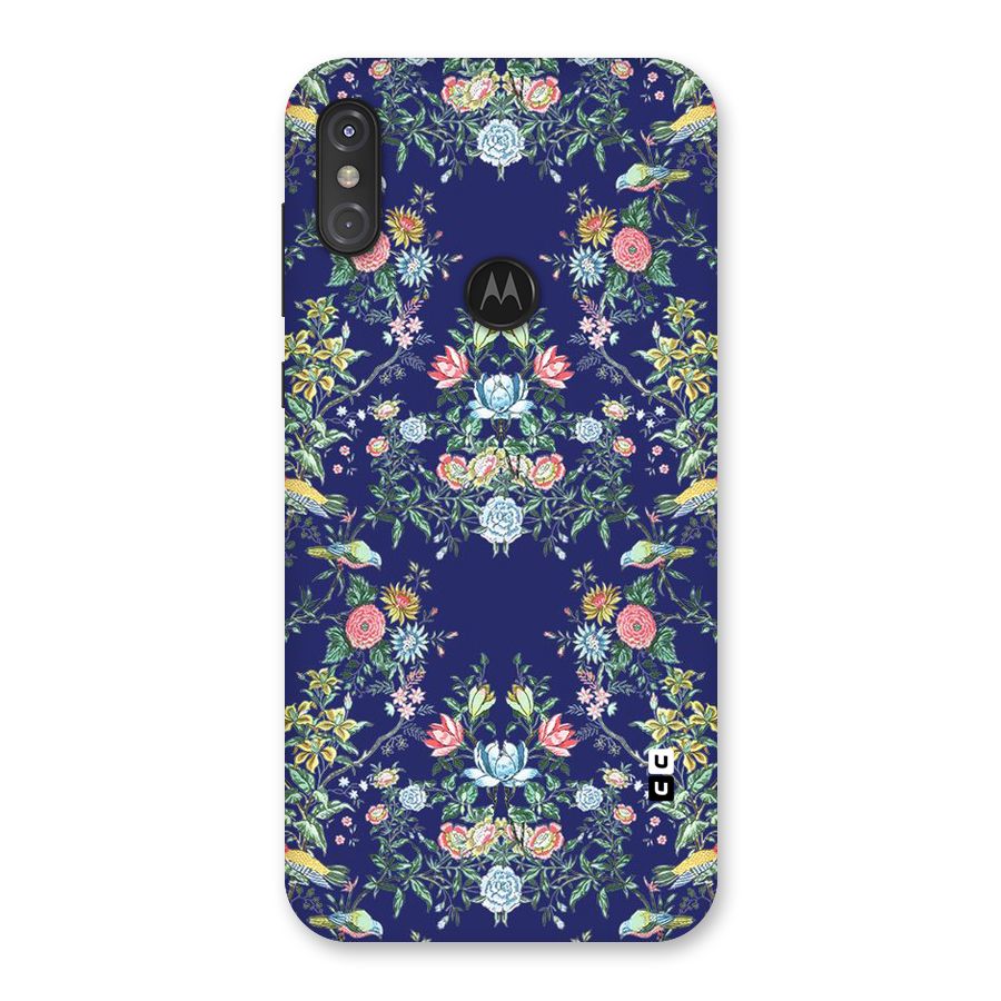 Little Flowers Pattern Back Case for Motorola One Power