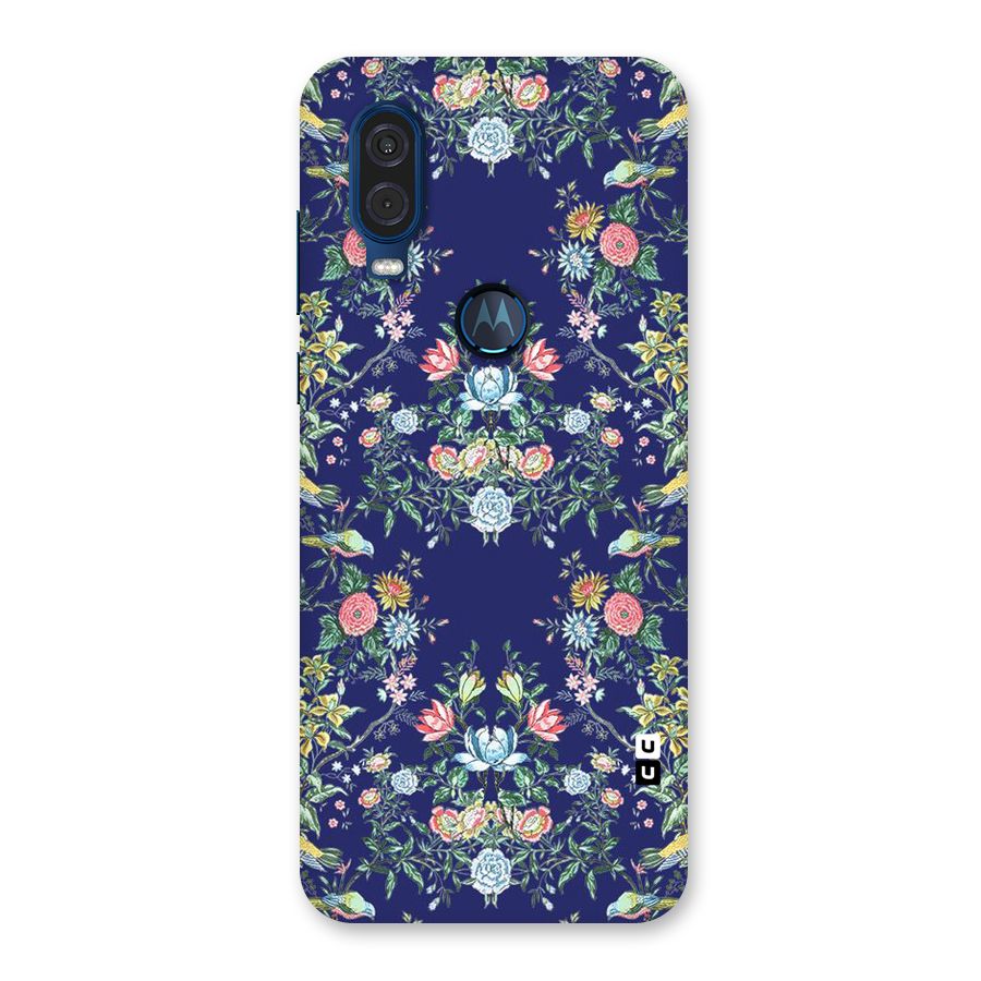 Little Flowers Pattern Back Case for Motorola One Vision