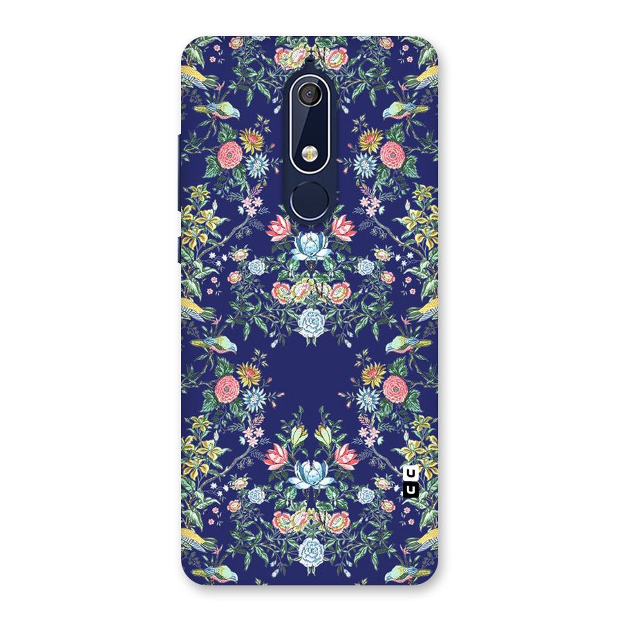 Little Flowers Pattern Back Case for Nokia 5.1