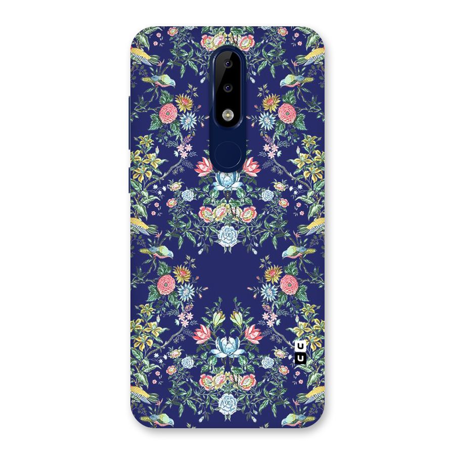 Little Flowers Pattern Back Case for Nokia 5.1 Plus