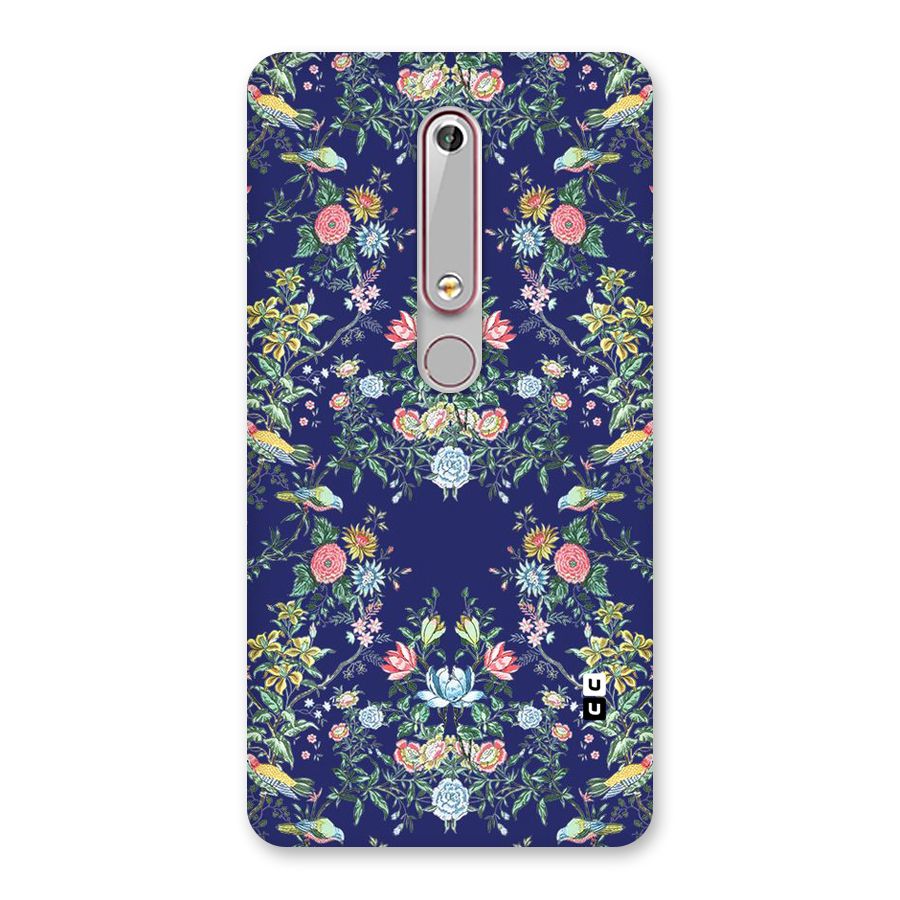 Little Flowers Pattern Back Case for Nokia 6.1