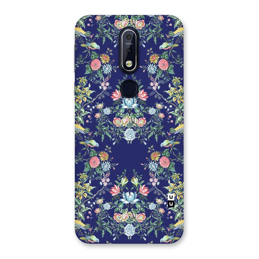 Little Flowers Pattern Back Case for Nokia 7.1