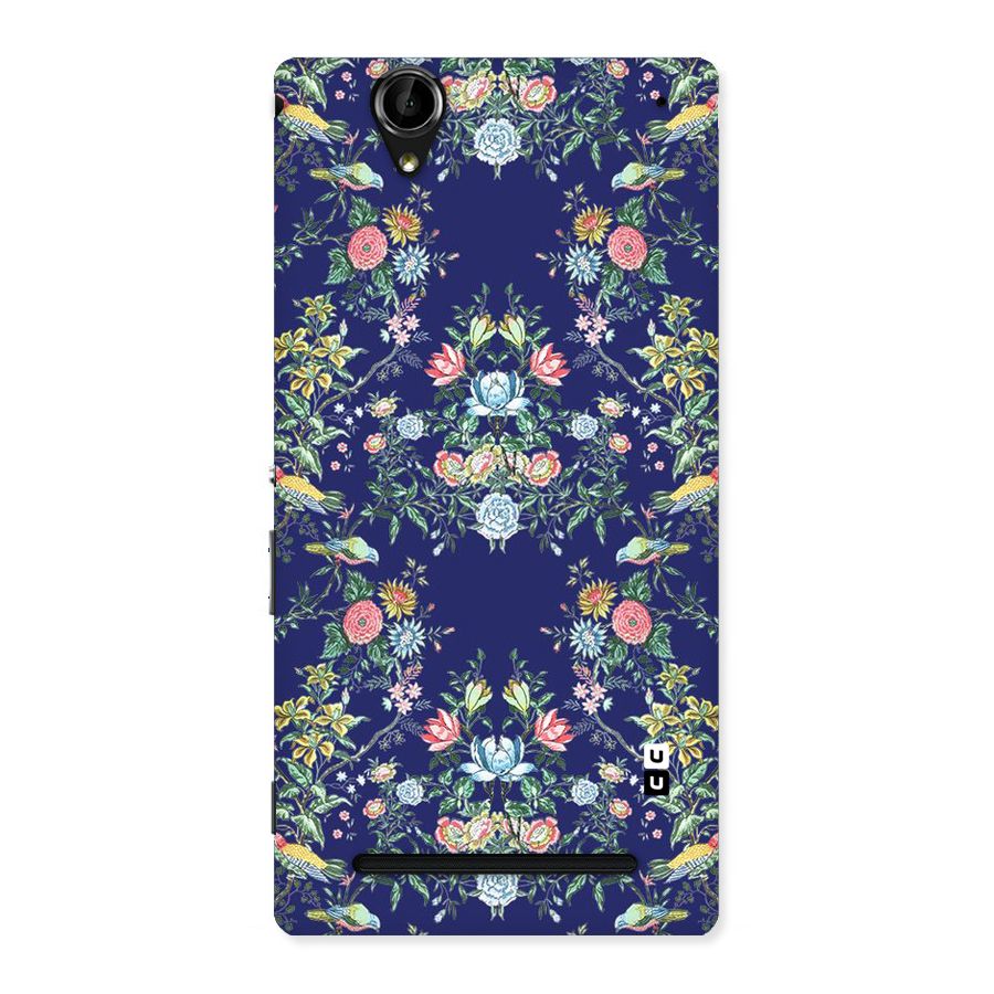Little Flowers Pattern Back Case for Sony Xperia T2