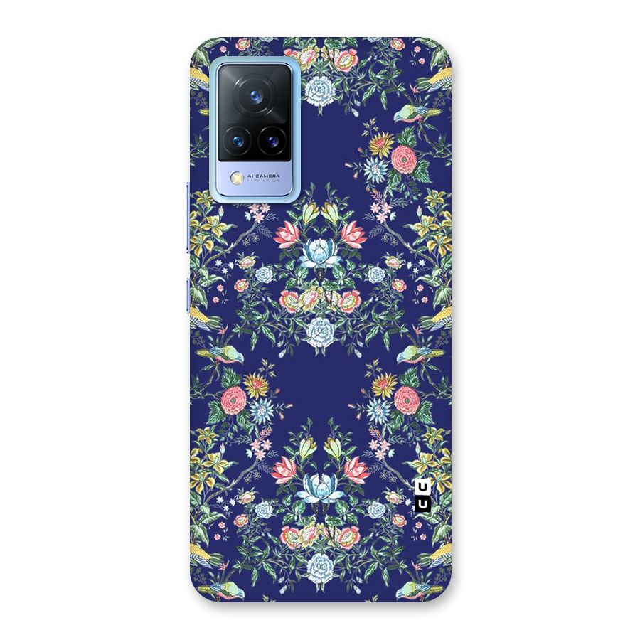 Little Flowers Pattern Back Case for Vivo V21 5G