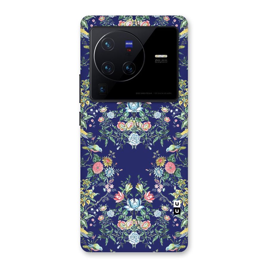 Little Flowers Pattern Back Case for Vivo X80 Pro