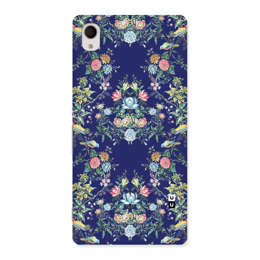 Little Flowers Pattern Back Case for Xperia M4 Aqua