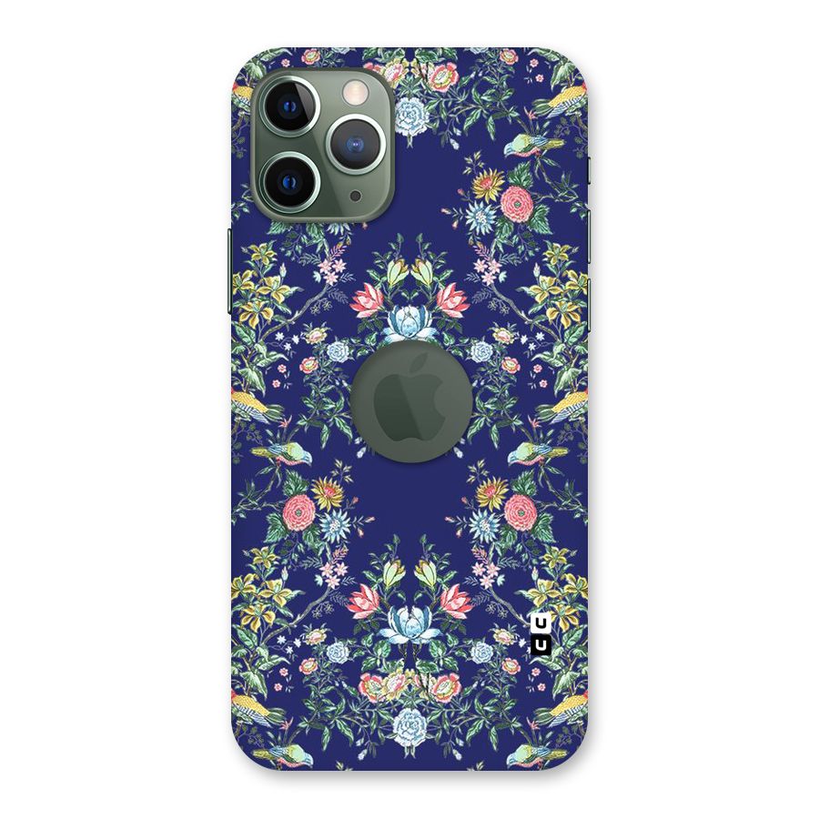 Little Flowers Pattern Back Case for iPhone 11 Pro Logo  Cut