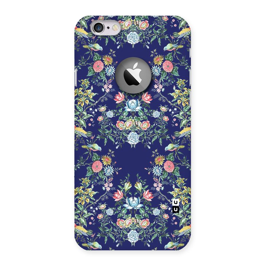 Little Flowers Pattern Back Case for iPhone 6 Logo Cut