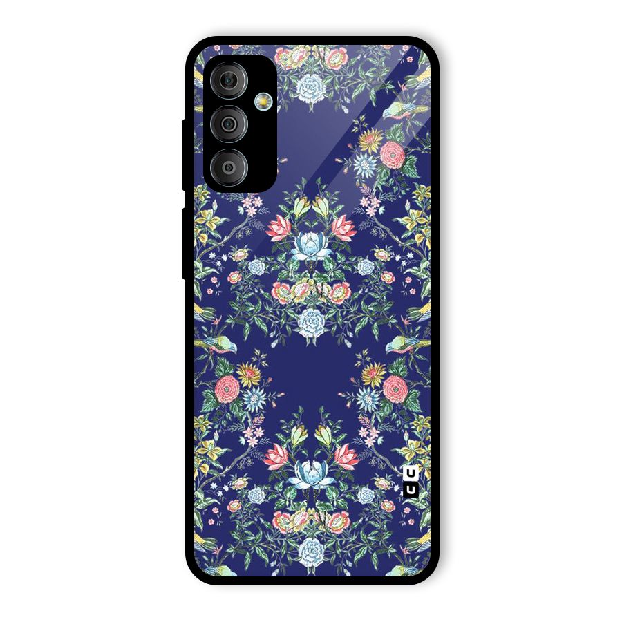 Little Flowers Pattern Glass Back Case for Galaxy F23