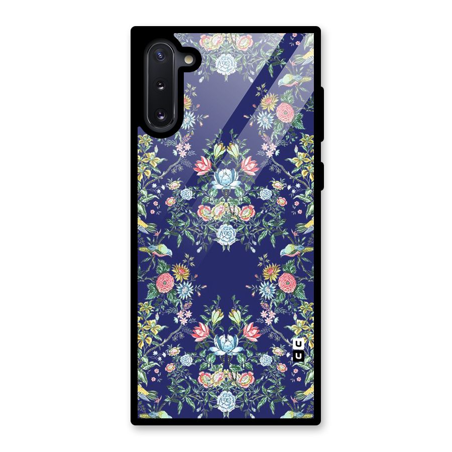 Little Flowers Pattern Glass Back Case for Galaxy Note 10