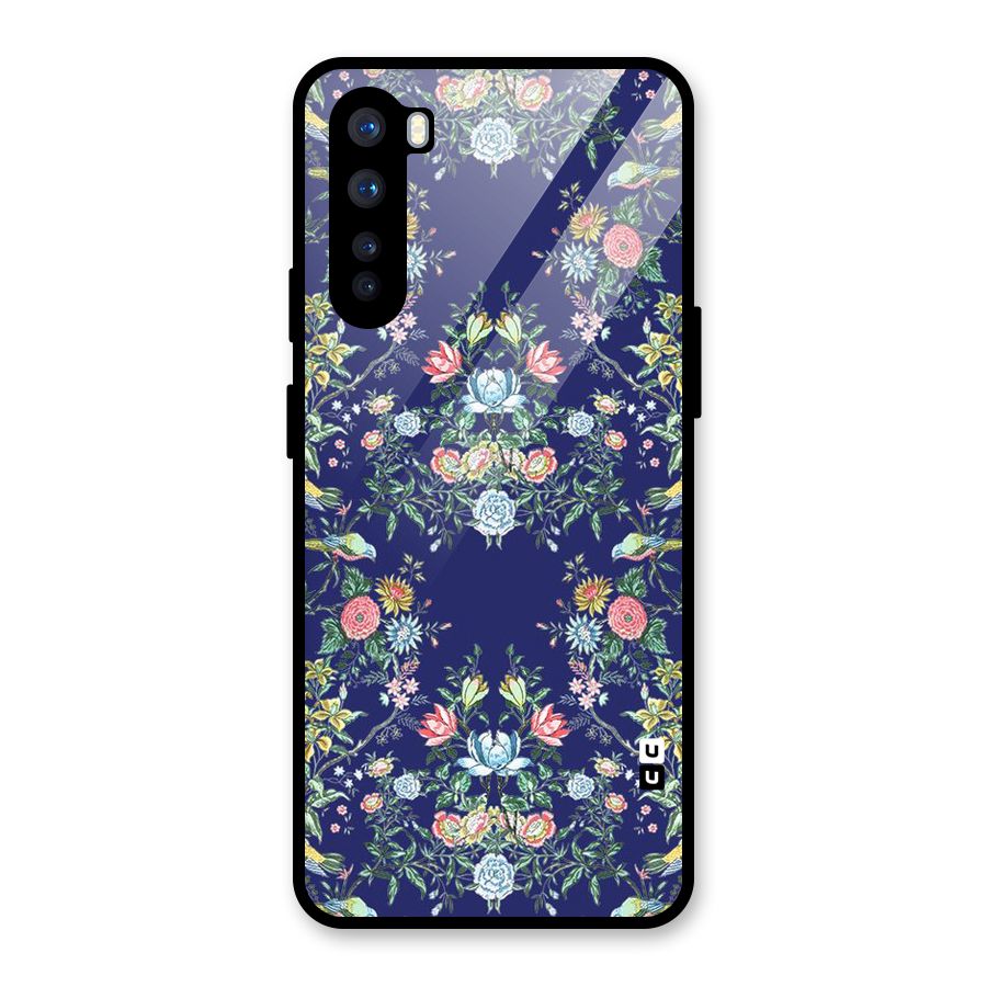 Little Flowers Pattern Glass Back Case for OnePlus Nord