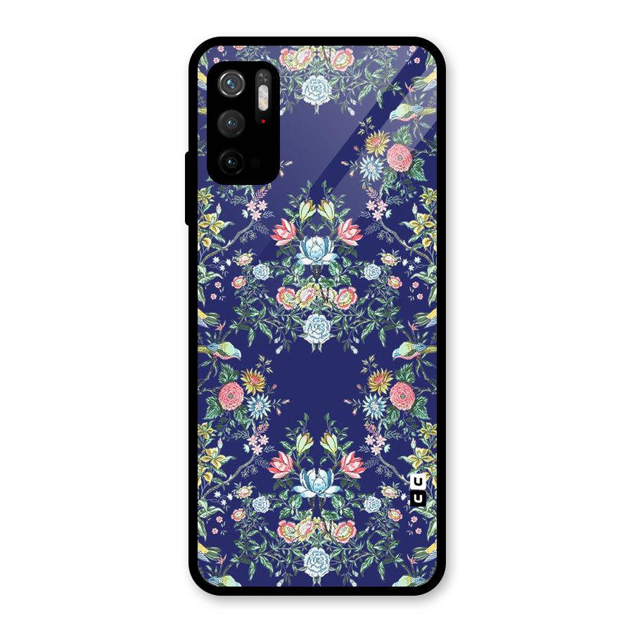Little Flowers Pattern Glass Back Case for Poco M3 Pro 5G