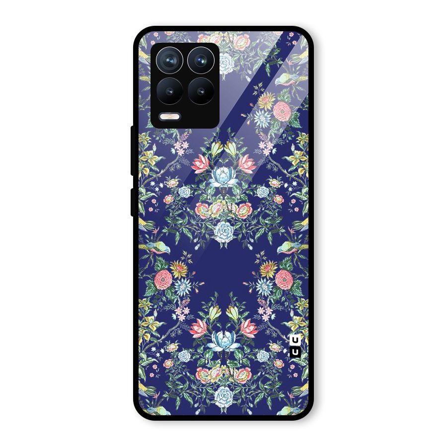 Little Flowers Pattern Glass Back Case for Realme 8 Pro