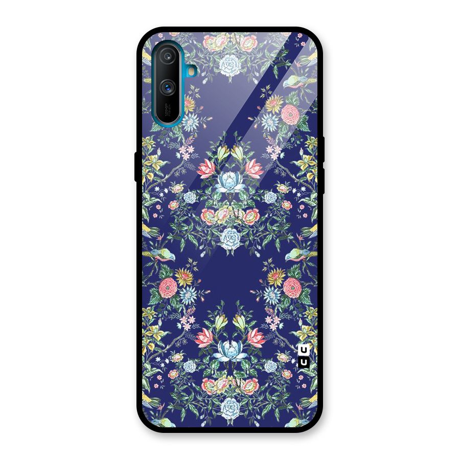 Little Flowers Pattern Glass Back Case for Realme C3
