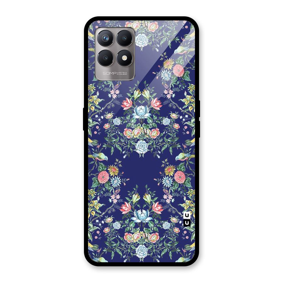 Little Flowers Pattern Glass Back Case for Realme Narzo 50