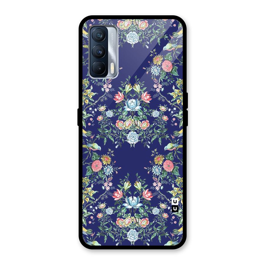 Little Flowers Pattern Glass Back Case for Realme X7
