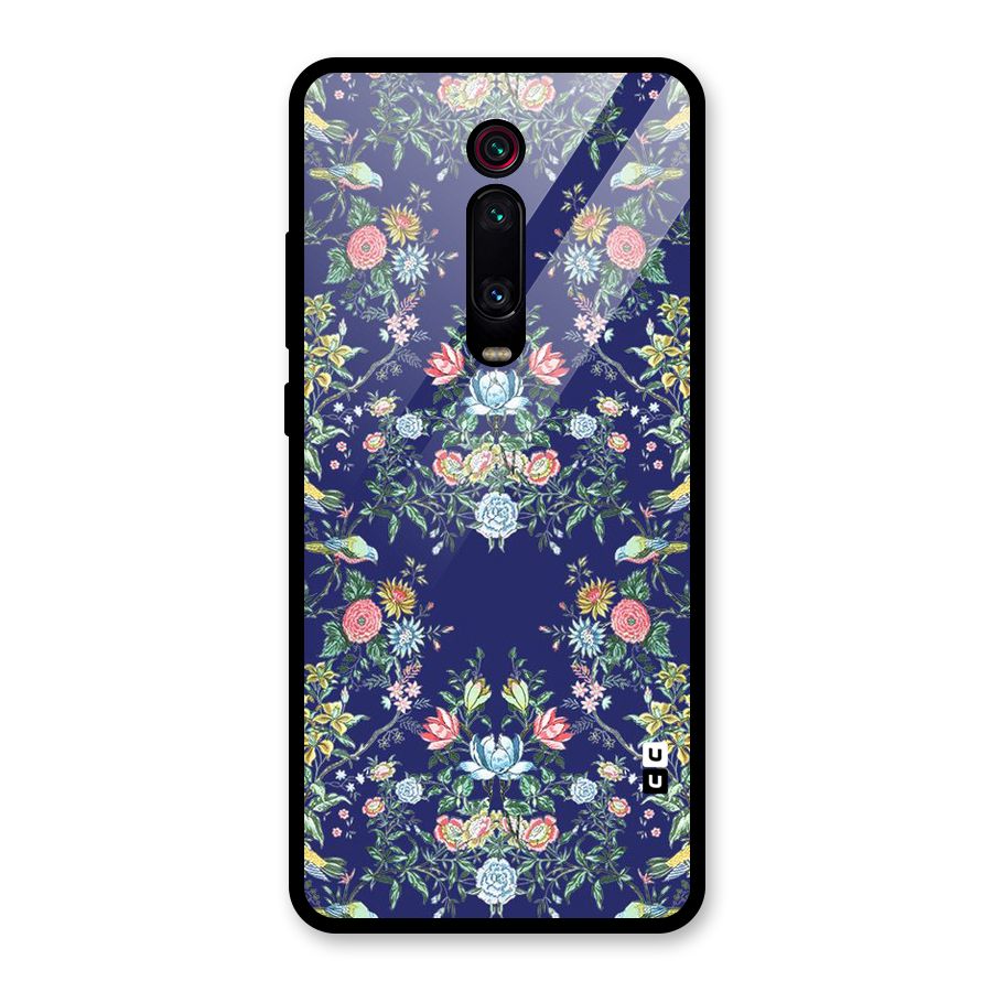 Little Flowers Pattern Glass Back Case for Redmi K20 Pro