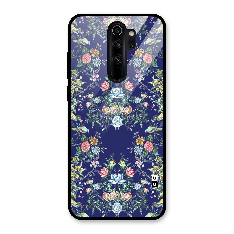 Little Flowers Pattern Glass Back Case for Redmi Note 8 Pro