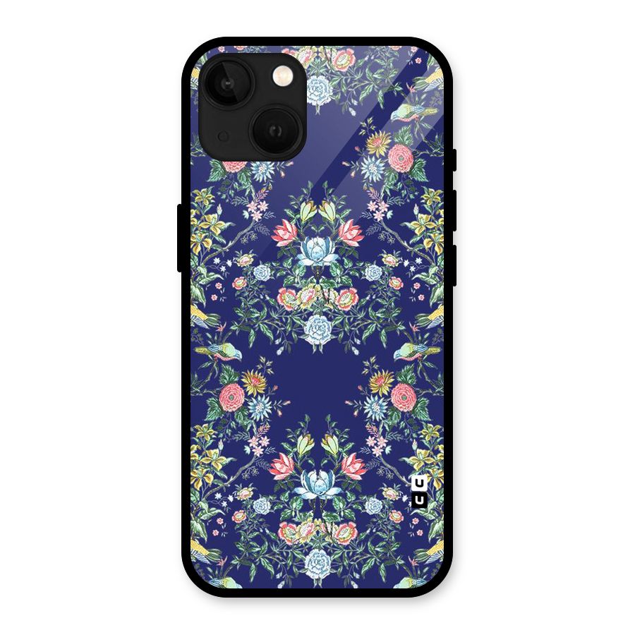 Little Flowers Pattern Glass Back Case for iPhone 13