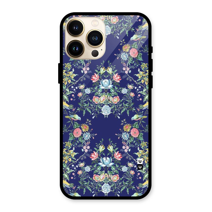 Little Flowers Pattern Glass Back Case for iPhone 13 Pro Max