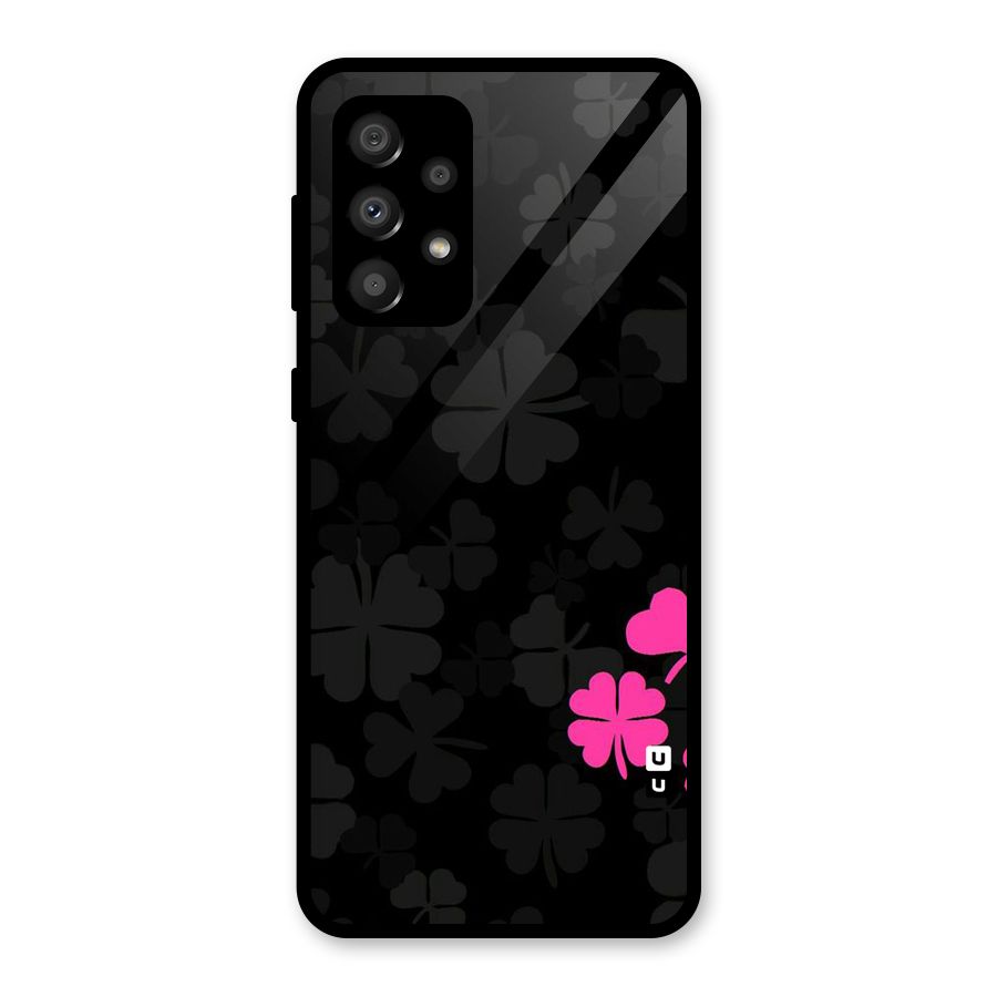 Little Pink Flower Glass Back Case for Galaxy A32