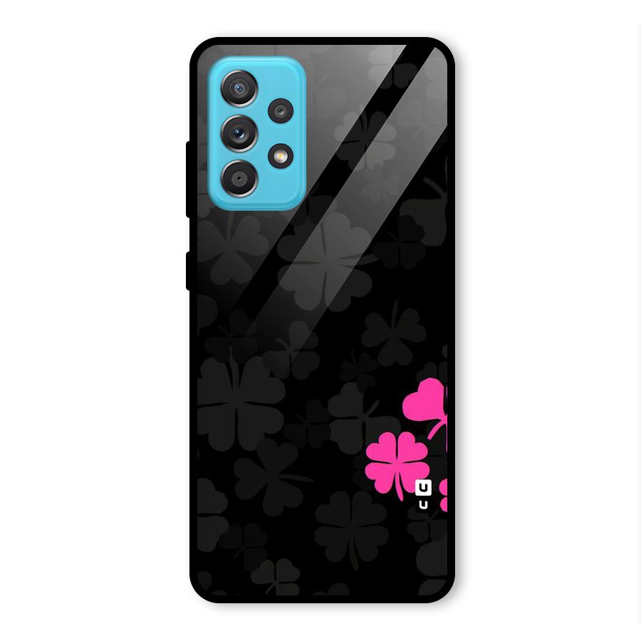 Little Pink Flower Glass Back Case for Galaxy A52