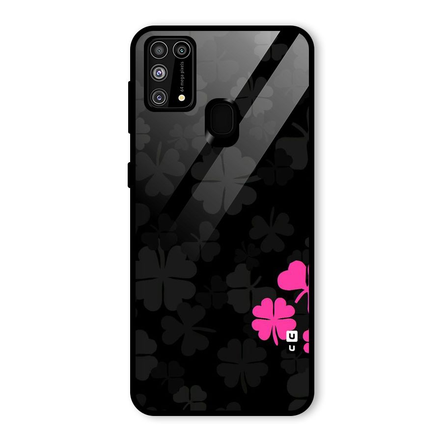 Little Pink Flower Glass Back Case for Galaxy F41